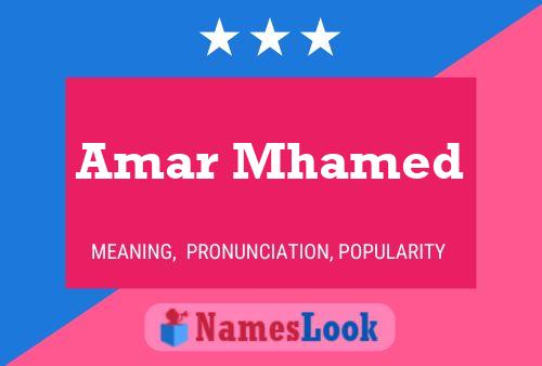 Amar Mhamed Name Poster