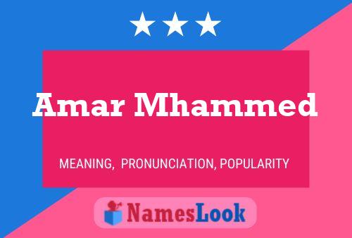 Amar Mhammed Name Poster