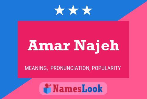 Amar Najeh Name Poster