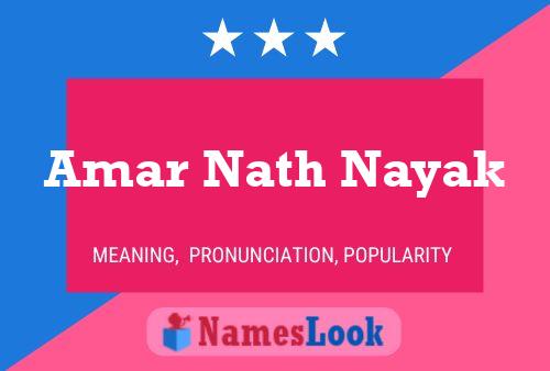 Amar Nath Nayak Name Poster