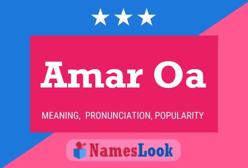 Amar Oa Name Poster