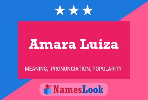 Amara Luiza Name Poster