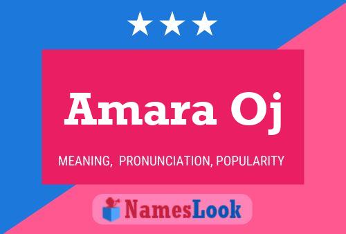 Amara Oj Name Poster