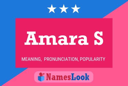 Amara S Name Poster