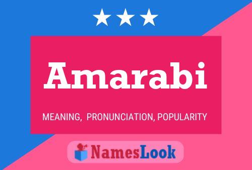 Amarabi Name Poster