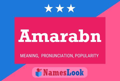 Amarabn Name Poster