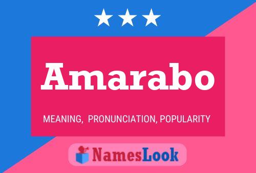 Amarabo Name Poster