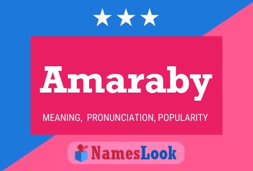 Amaraby Name Poster