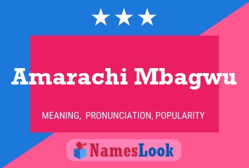 Amarachi Mbagwu Name Poster