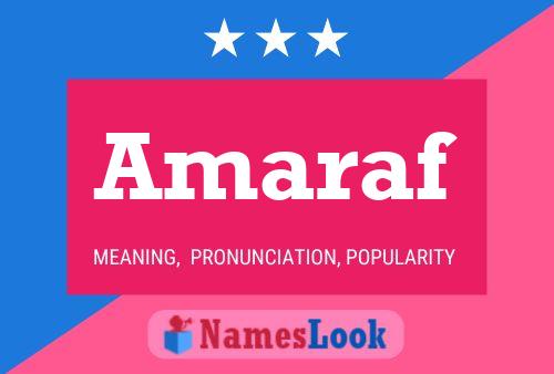 Amaraf Name Poster