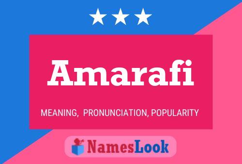 Amarafi Name Poster