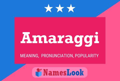 Amaraggi Name Poster