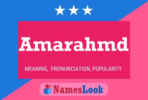 Amarahmd Name Poster