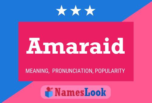 Amaraid Name Poster