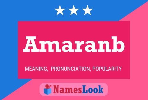 Amaranb Name Poster