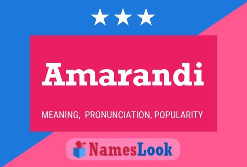 Amarandi Name Poster