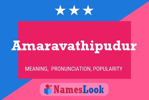 Amaravathipudur Name Poster