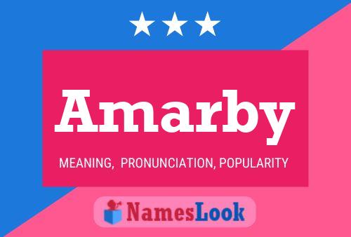 Amarby Name Poster