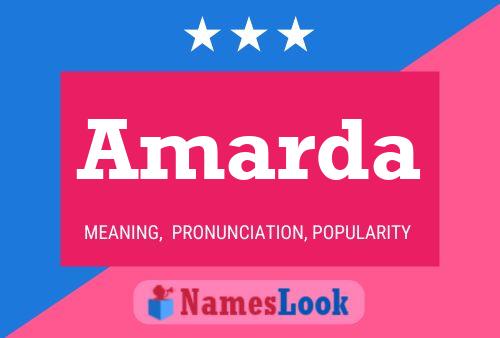 Amarda Name Poster