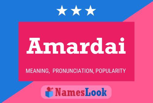 Amardai Name Poster