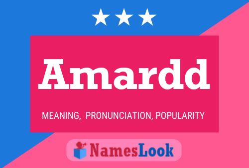 Amardd Name Poster