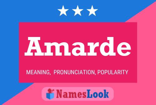 Amarde Name Poster