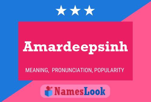 Amardeepsinh Name Poster