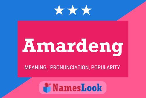 Amardeng Name Poster