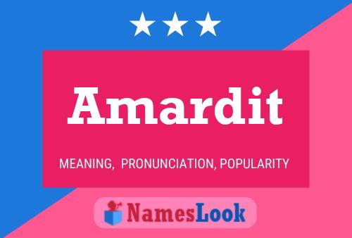 Amardit Name Poster