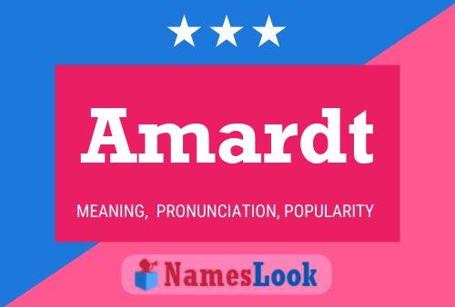 Amardt Name Poster