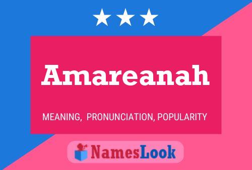 Amareanah Name Poster