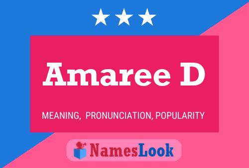 Amaree D Name Poster