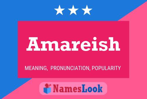 Amareish Name Poster