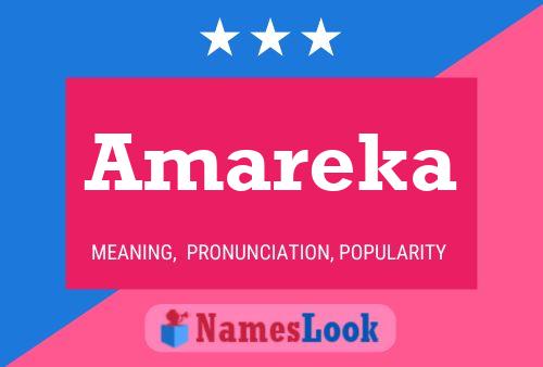 Amareka Name Poster