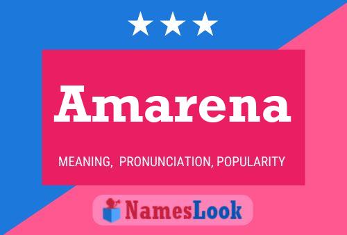 Amarena Name Poster