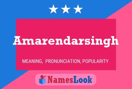 Amarendarsingh Name Poster