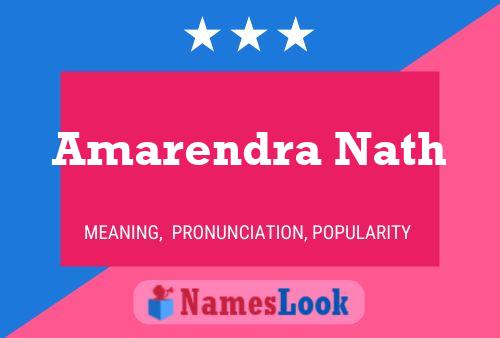 Amarendra Nath Name Poster