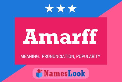 Amarff Name Poster