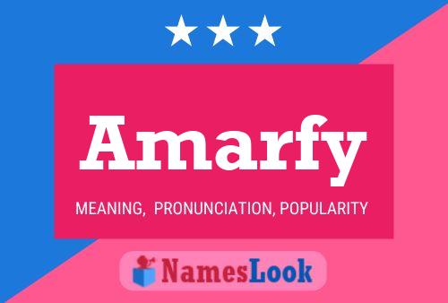 Amarfy Name Poster