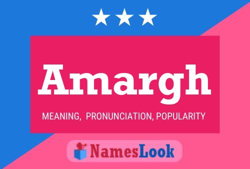 Amargh Name Poster