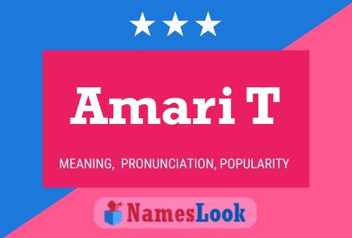 Amari T Name Poster