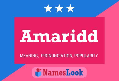 Amaridd Name Poster