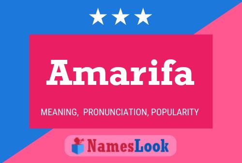 Amarifa Name Poster