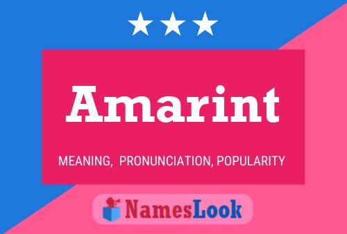 Amarint Name Poster