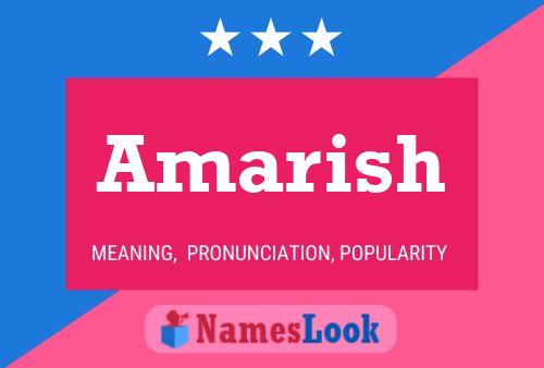 Amarish Name Poster