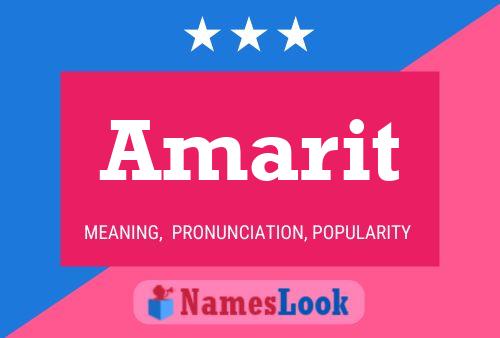 Amarit Name Poster