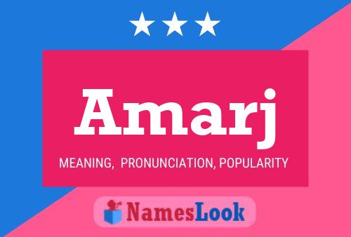 Amarj Name Poster