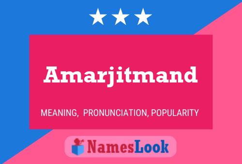 Amarjitmand Name Poster