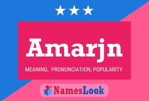 Amarjn Name Poster