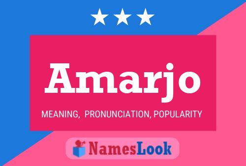 Amarjo Name Poster